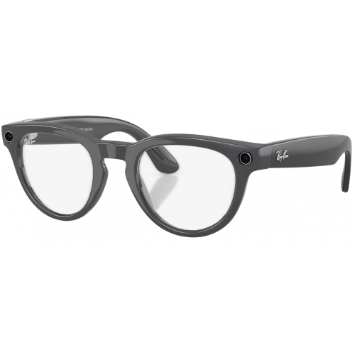 Умные очки Ray-Ban Meta* Headliner Gen 2 Shiny Asteroid Grey, Фотохромные линзы Clear to Emerald Transitions (RW4013), размер M